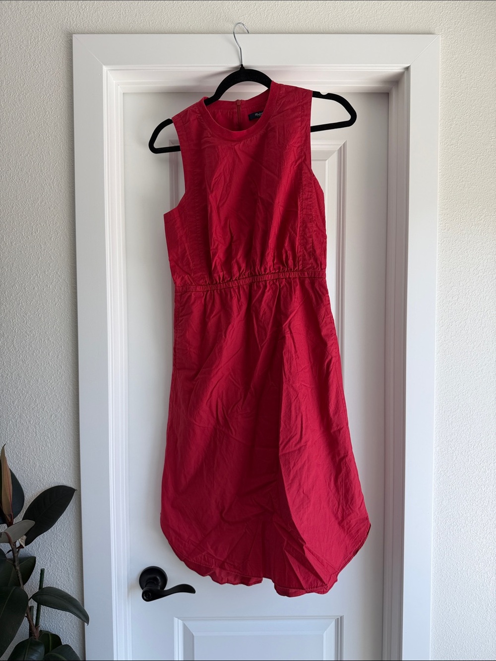Madewell Cherry-Red Sleeveless Top
